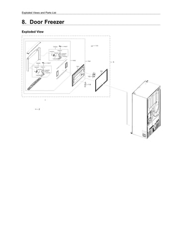 Freezer door parts