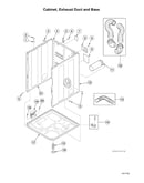 Cabinet/exhaust duct/base
