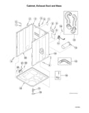 Cabinet/exhaust duct/base