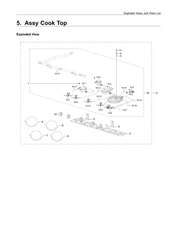 Cooktop assy