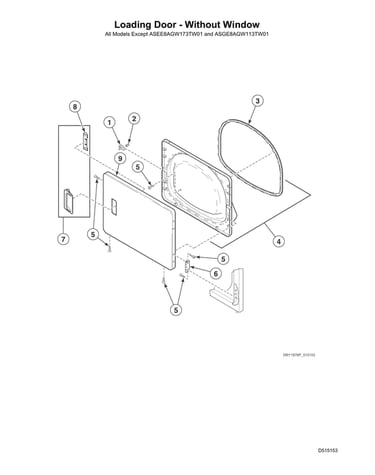 Loading door - without window