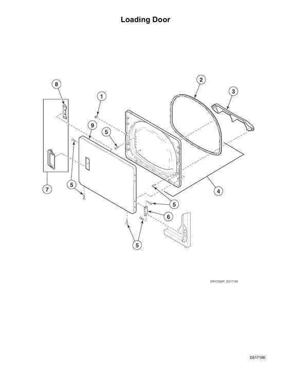 Loading door