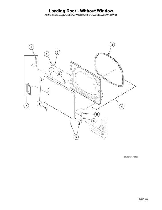 Loading door - without window
