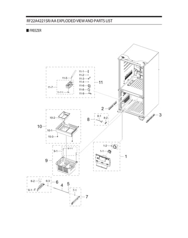 Freezer parts