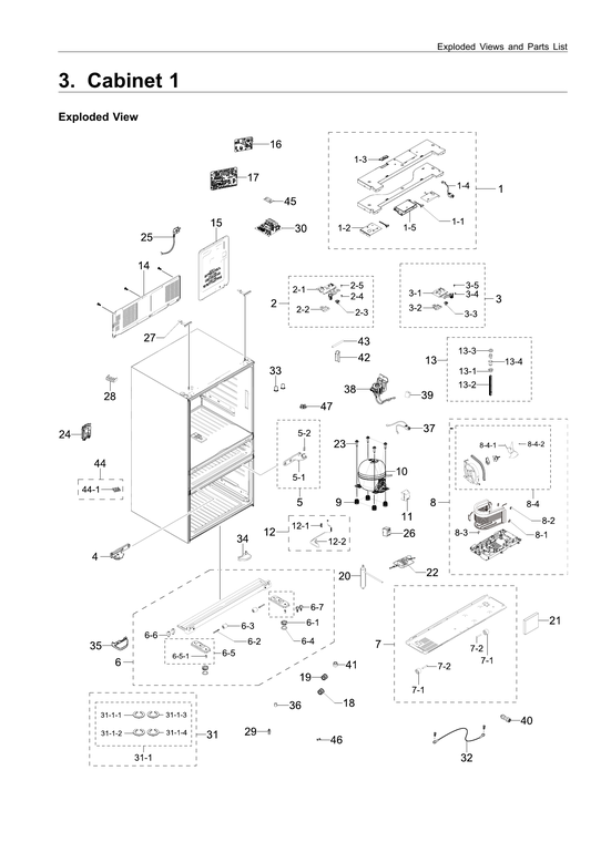 CABINET 1 PARTS