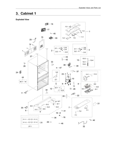 Cabinet 1 parts