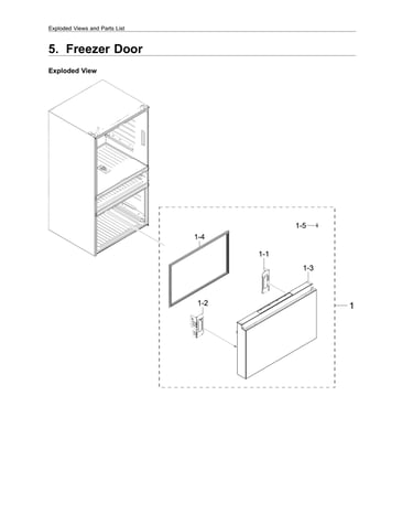Freezer door parts