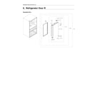 Samsung RF23M8070DT/AA-00 right refrigerator door parts diagram