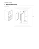 Right refrigerator door parts