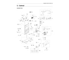 Samsung RF23M8070SR/AA-04 cabinet 1 parts diagram