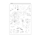 Samsung RF28HFEDTSG/AA-00 cabinet parts diagram