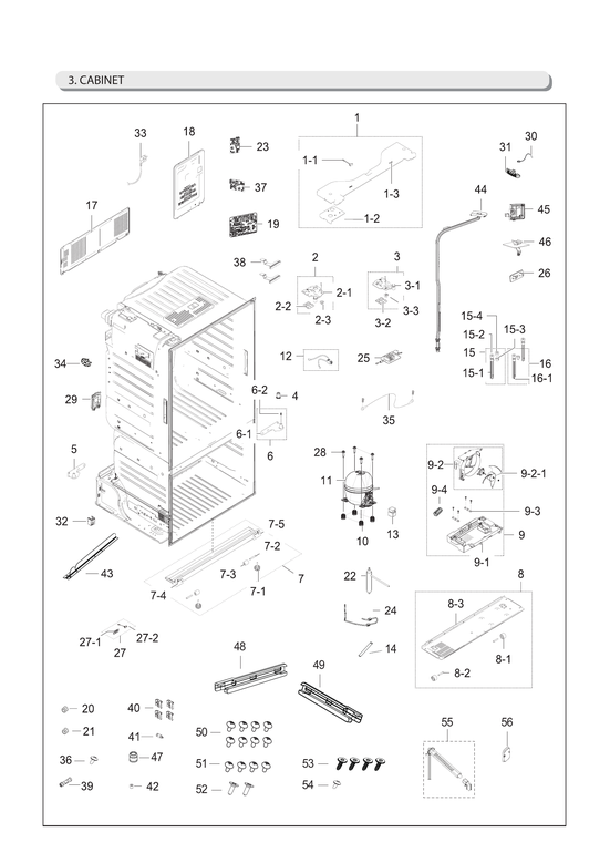 Cabinet parts
