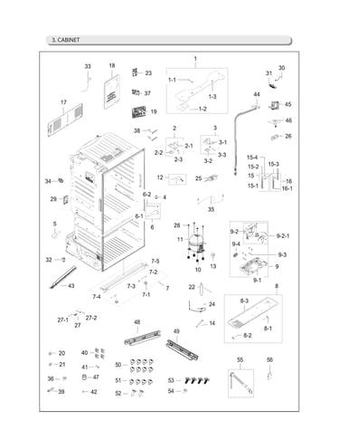 Cabinet parts