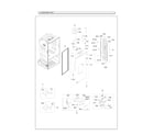 Samsung RF28HFEDTSG/AA-00 left refrigerator door parts diagram