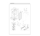 Samsung RF28HFEDTSG/AA-00 right refrigerator door parts diagram