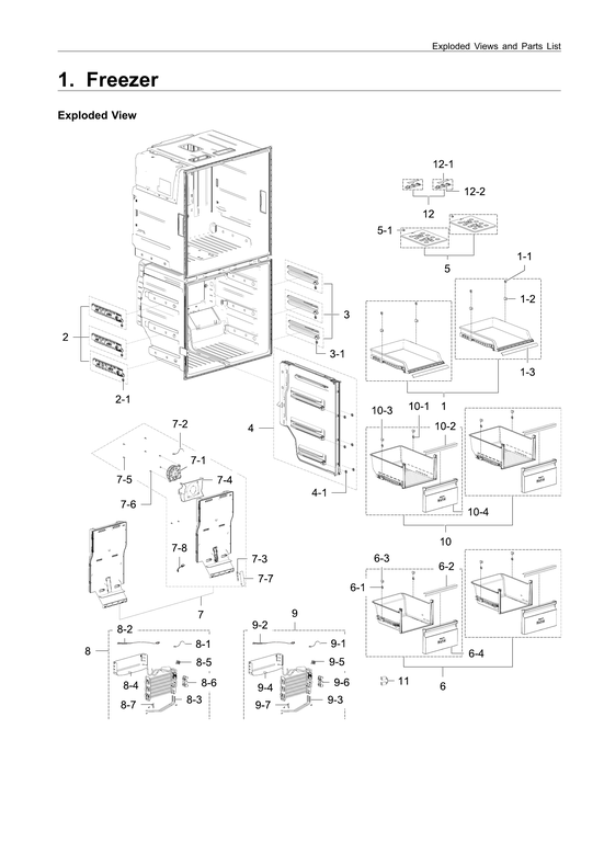 Freezer parts