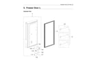 Samsung RF28M9580SG/AA-01 left freezer door parts diagram