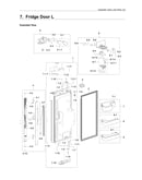 Left refrigerator parts