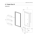 Right freezer door parts