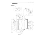 Samsung RF28M9580SR/AA-01 left refrigerator door parts diagram