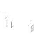 Right refrigerator door parts