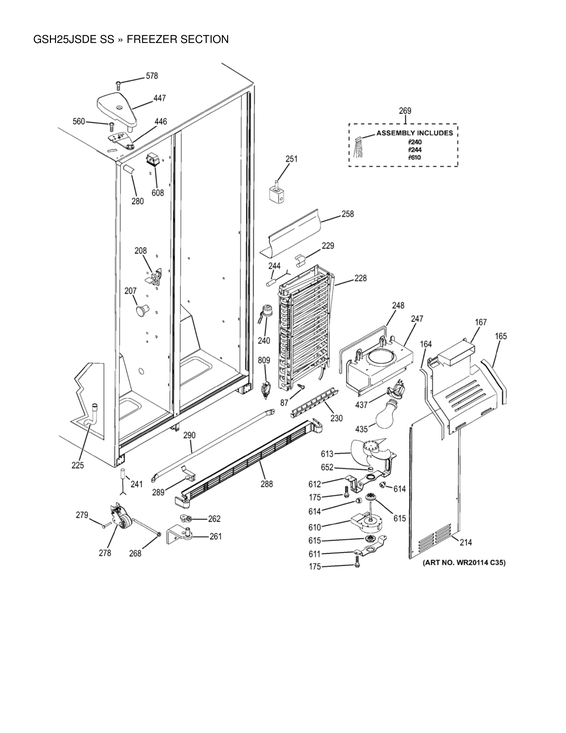 Freezer section