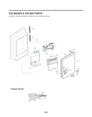 Ice maker & ice bin parts