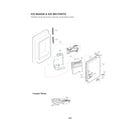 LG LFXC22526D/04 ice maker & ice bin parts diagram