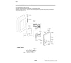 LG LFXC22526D/10 ice maker & ice bin parts diagram