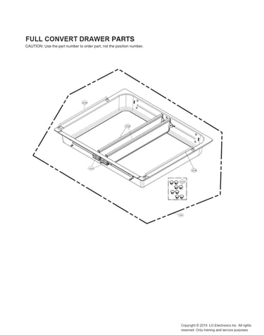 Full convert drawer parts
