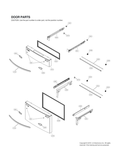 Freezer door parts
