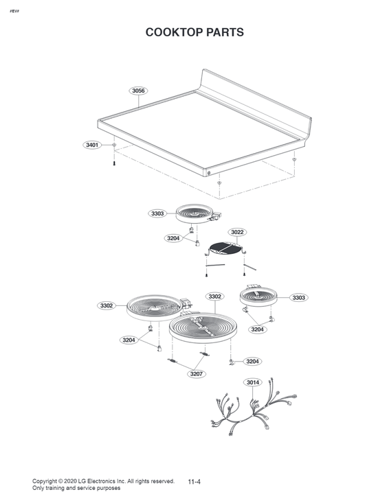Cooktop parts