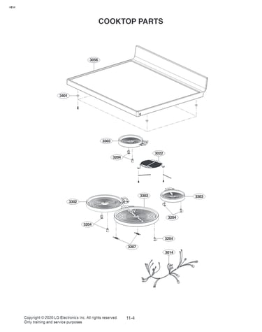 Cooktop parts