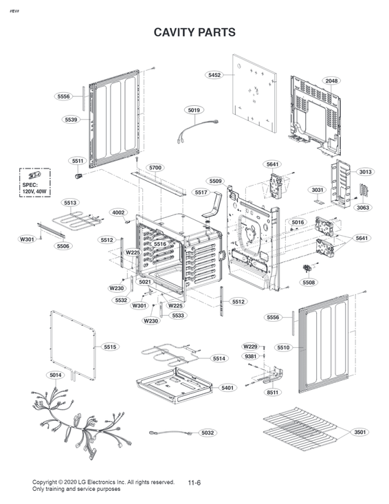 CAVITY PARTS