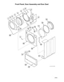 Front panel/door assy/door seal