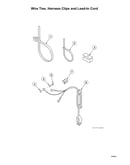 Wire ties/harness clips/lead-in cord