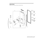 LG LRFDS3016S/01 dispenser door parts diagram