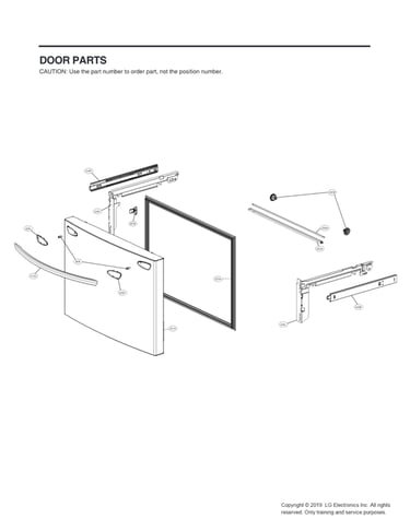 Freezer door parts