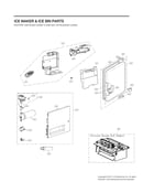 Ice maker & ice bin parts