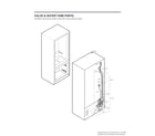 LG LRFDS3016S/01 valve & water tube parts diagram