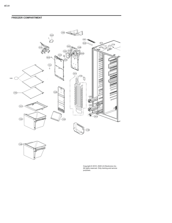 Freezer compartment parts