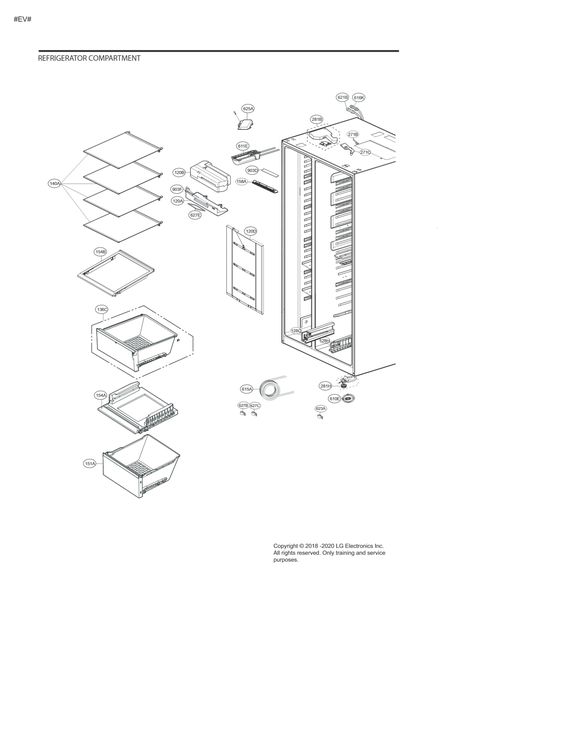 Refrigerator compartment parts