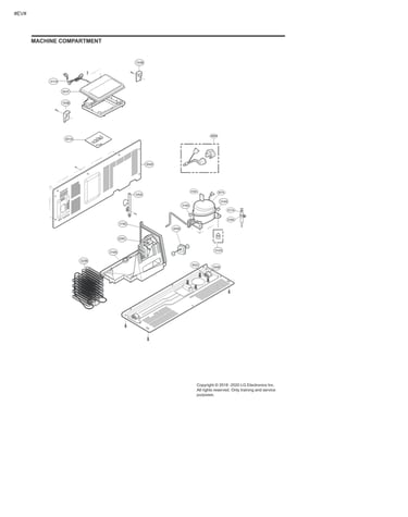 Machine compartment parts