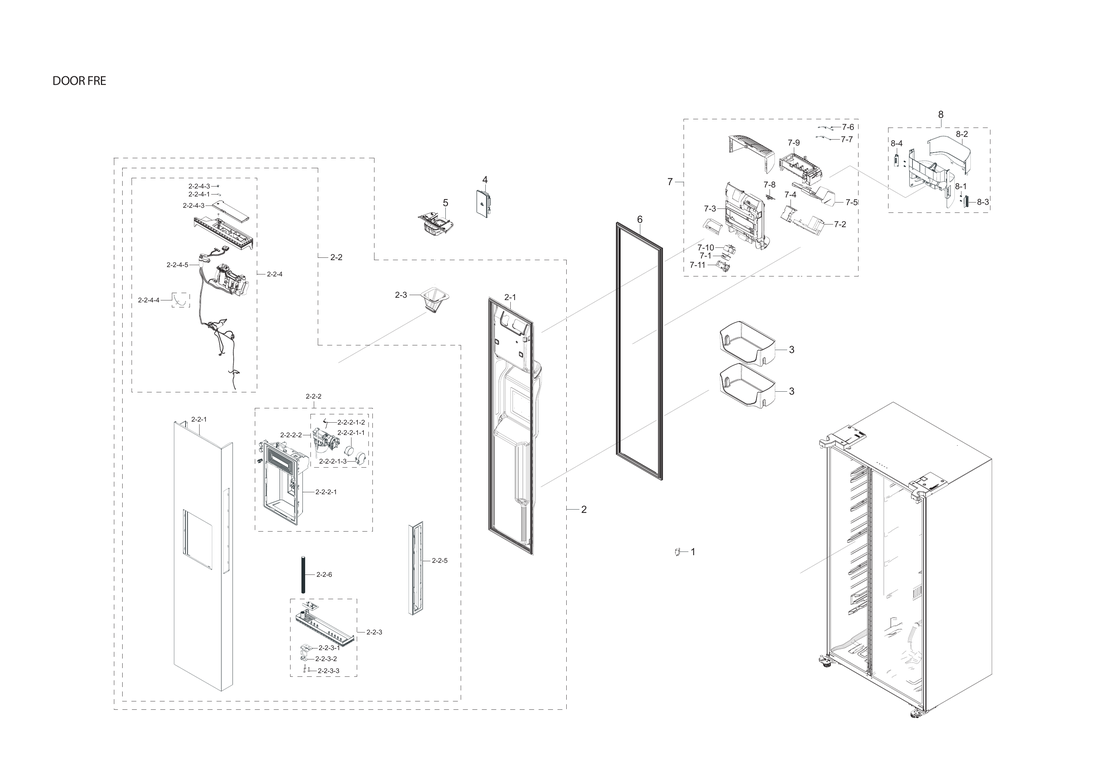 FREEZER DOOR PARTS