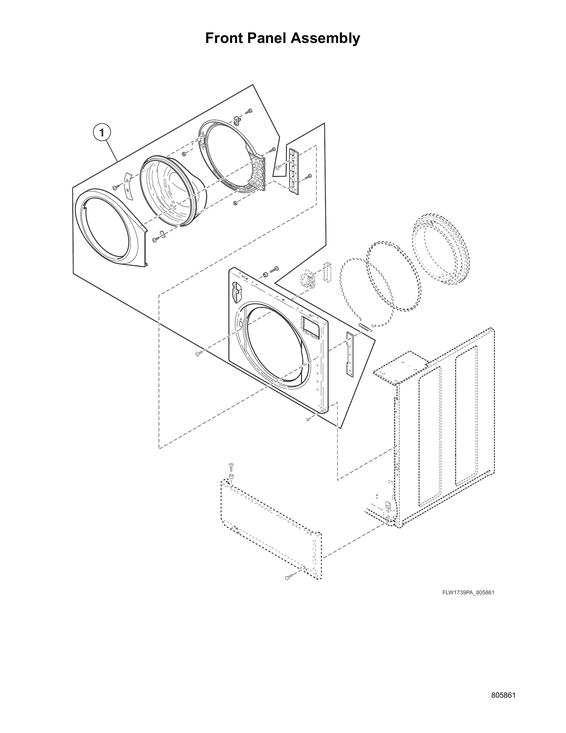 Front panel assy