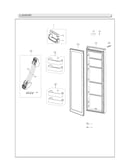Refrigerator door parts