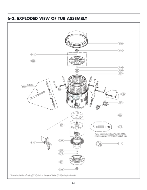Official LG WT7400CW/00 washer parts | Sears PartsDirect