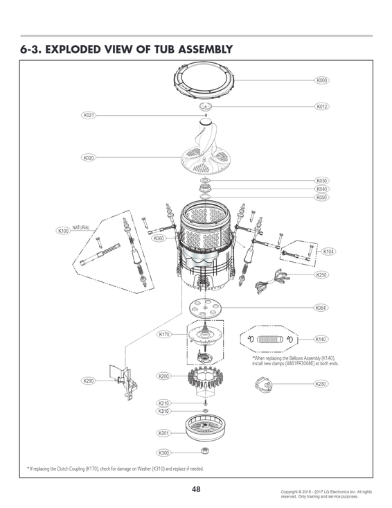 Tub assy