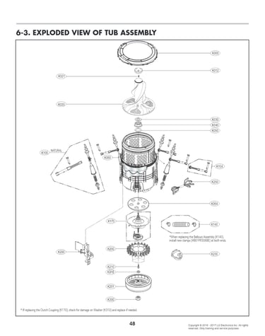Tub assy