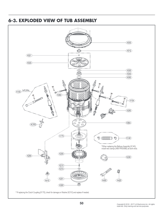 Tub assy